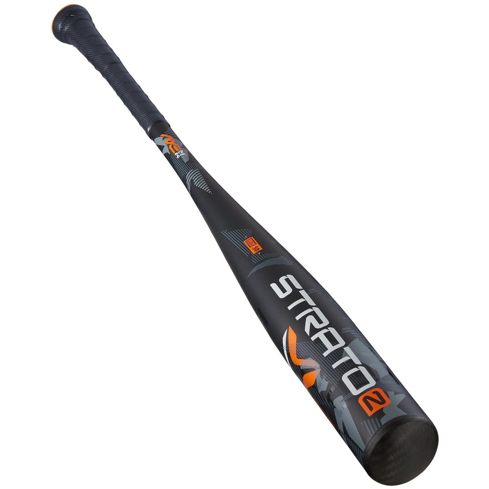 Axe | Strato 2 | BBCOR Baseball Bat | Drop -3 | 1-Piece Alloy | 2 5/8" Barrel | Grey/Orange (Flared Axe Handle, 33" / 30 oz)