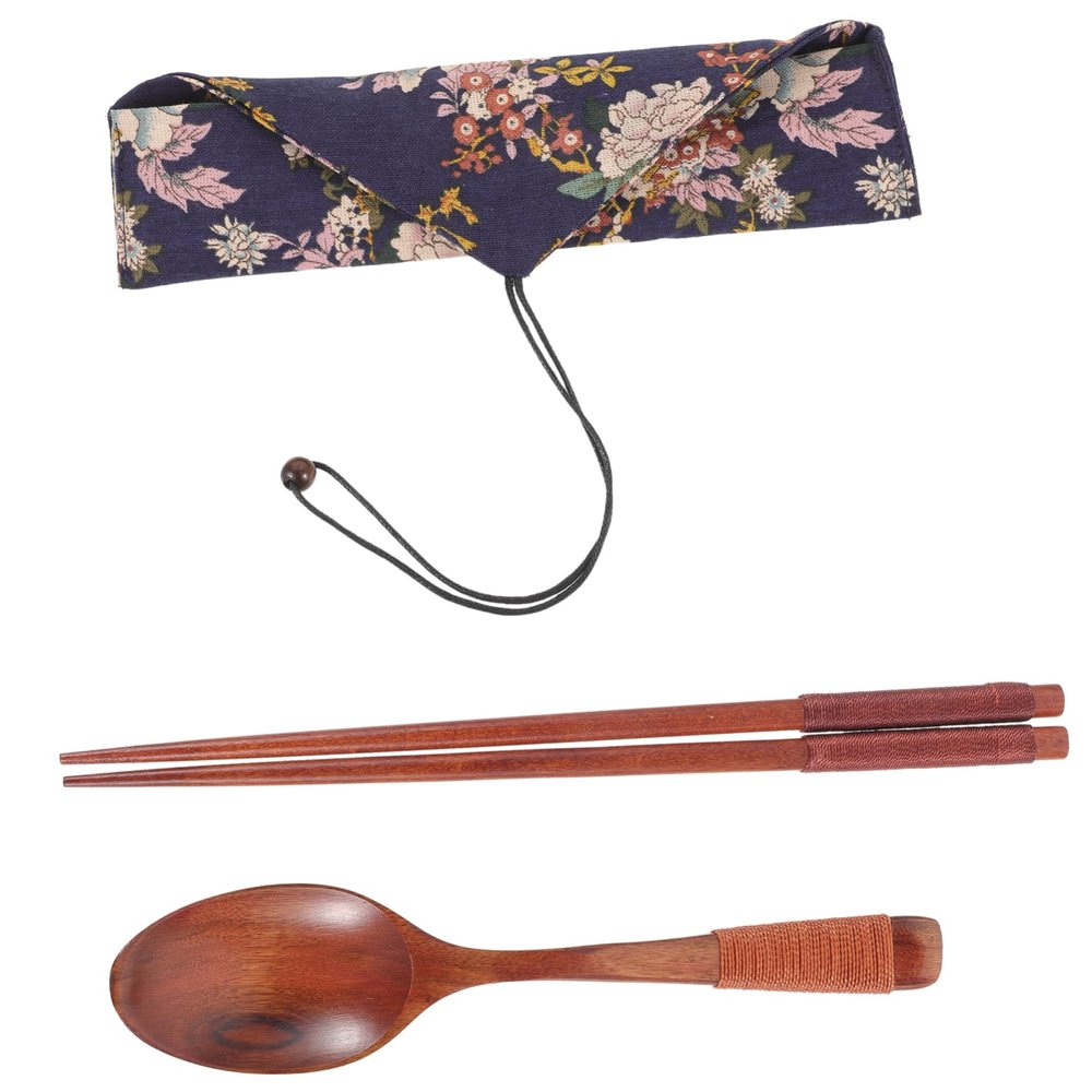 KICHOUSE Lightweight Camping Kitchen Accessories Boys and Girls Silverware Portable Chopsticks for Lunch Box Outdoor Tableware Kit