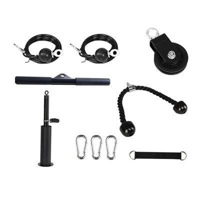 BCOATH 10pcs Pulley System Fitness Equipment for Home Gym Arm Exercise Tool for Triceps Biceps Back Shoulders and Easy to Assemble Cable System