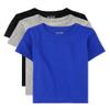 The Children's Place,Baby Boys,and Toddler Basic Short Sleeve Tee,Black/Grey/Blue 3-Pack,18 Months,24 Months view 1