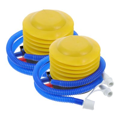 Happyyami Foot Pump 2pcs Sports Inflatable Pumps Bellows Hand Inflator for Balloon Exercise Balls Swimming Ring Air Bed Mattress Boat