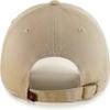 47 Brand MLB Khaki Primary Logo Clean Up Adjustable Strap Baseball Dad Hat Cap, Adult One Size Fits All - Baltimore Orioles - Khaki view 2
