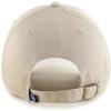 47 Brand MLB Khaki Primary Logo Clean Up Adjustable Strap Baseball Dad Hat Cap, Adult One Size Fits All - Tampa Bay Rays - Khaki view 2