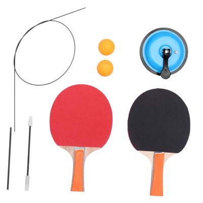 Anneome 1set Table Tennis Training Kit Blue Sucker Base for Skill Levels Portable Pong Accessories for Home and Fitness Use