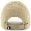 47 Brand MLB Khaki Primary Logo Clean Up Adjustable Strap Baseball Dad Hat Cap, Adult One Size Fits All - Cleveland Guardians - Khaki view 2