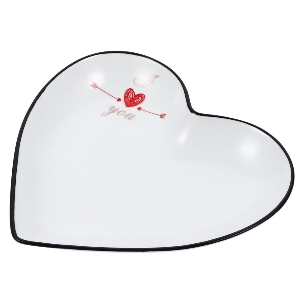 LIFKOME Ceramic Jewelry Dish Tray Service Plate Party Supplies Snack Plate Dessert Display for Jewelry