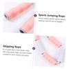 Anneome Bamboo Jump Rope Beaded Skipping Rope Weighted Jute Adjustable Exercise Fat Burning view 2
