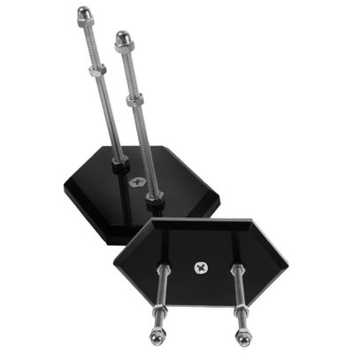 LIOOBO 2pcs Acrylic Skateboard Wall-Mounted Rack Stylish Hanger for Skateboard Display Storage for Lover Easy to Install Screws Included