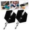 LIOOBO 2pcs Acrylic Skateboard Wall-Mounted Rack Stylish Hanger for Skateboard Display Storage for Lover Easy to Install Screws Included view 2