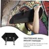 LIOOBO 2pcs Acrylic Skateboard Wall-Mounted Rack Stylish Hanger for Skateboard Display Storage for Lover Easy to Install Screws Included view 4