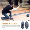 2 Pairs Bowling Shoe Covers for Women & Kids: Non-Slip Fleece Fabric Reusable Washable Indoor Outdoor Sports Shoe Protectors (Silver Grey & Grape Purple Adult Size) view 4