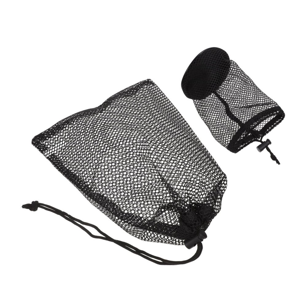 LIOOBO 2pcs Golf Net Bag Mesh Storage Bag for Golf Balls Table Tennis Baseballs Badminton Drawstring Closure