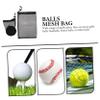 LIOOBO 2pcs Golf Net Bag Mesh Storage Bag for Golf Balls Table Tennis Baseballs Badminton Drawstring Closure view 4