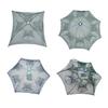 Happyyami 6holes Auto Folding Bait Cast Mesh Net Portable Fishing Landing Net for Crab Lobster Prawn Minnow Crayfish Design Lightweight Easy to Use Suitable for Freshwater Saltwater Small Green view 1
