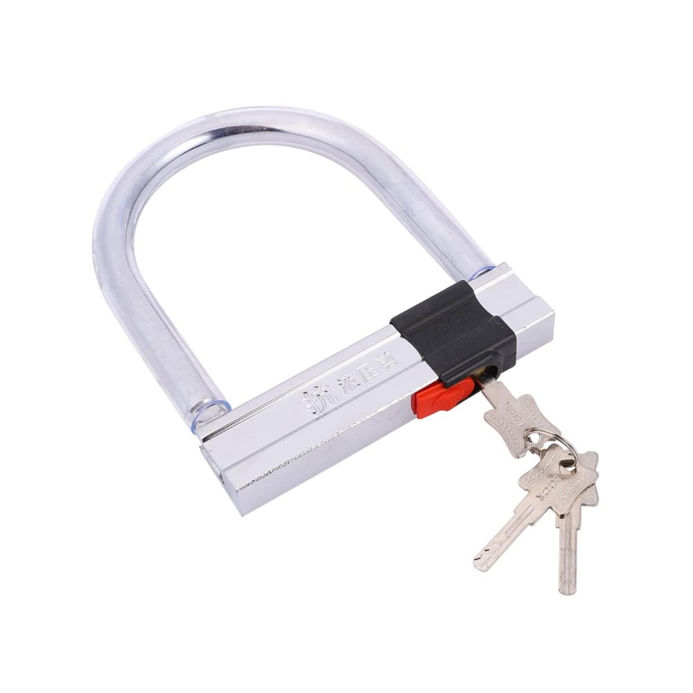 Anneome Motorcycle Disc Lock U-Shaped Chain Lock Theft for Mountain Bikes Accessories