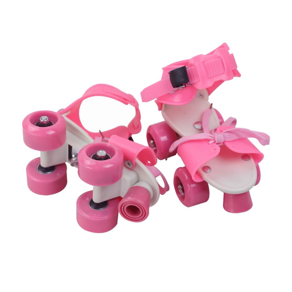 Anneome Adjustable Double Row Skates Wheels Boy Girl's Skate Shoes Shoelace Girls Boys