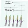 Anneome High Visibility Fishing Hooks Fish Shapes Luminous String Hooks Carbon Steel for Bass Fishing view 2