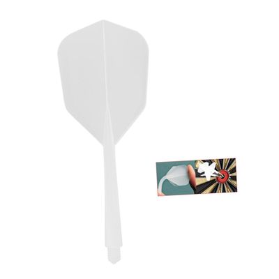 Anneome 4pcs Fine Thread Dart Flights Wings for Enhanced Performance for Sports White