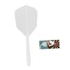 Anneome 4pcs Fine Thread Dart Flights Wings for Enhanced Performance for Sports White