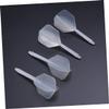 Anneome 4pcs Fine Thread Dart Flights Wings for Enhanced Performance for Sports White view 4