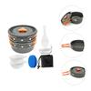 Anneome 1set Portable Camping Cooking Set Lightweight Outdoor Cookware -Skid Handles Pot for High-Temperature Cooking for Hiking and Camping Trips view 2