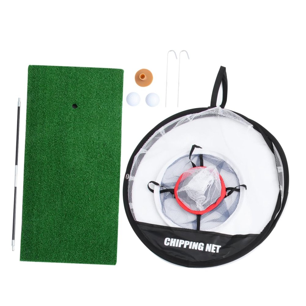 Anneome Golf Practice Mat Chipping Netting for Indoor Outdoor Portable Chipping Pitching Cage Instant Pop-up Design