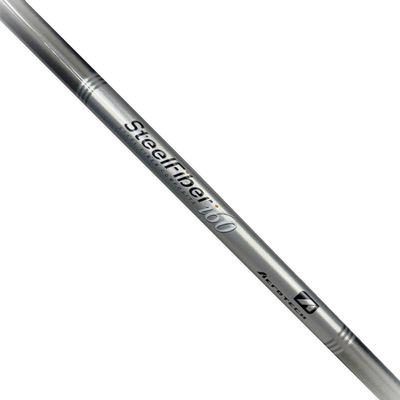 AeroTech SteelFiber i60 Senior Flex Graphite Iron Shaft - .370 Parallel Tip, Silver