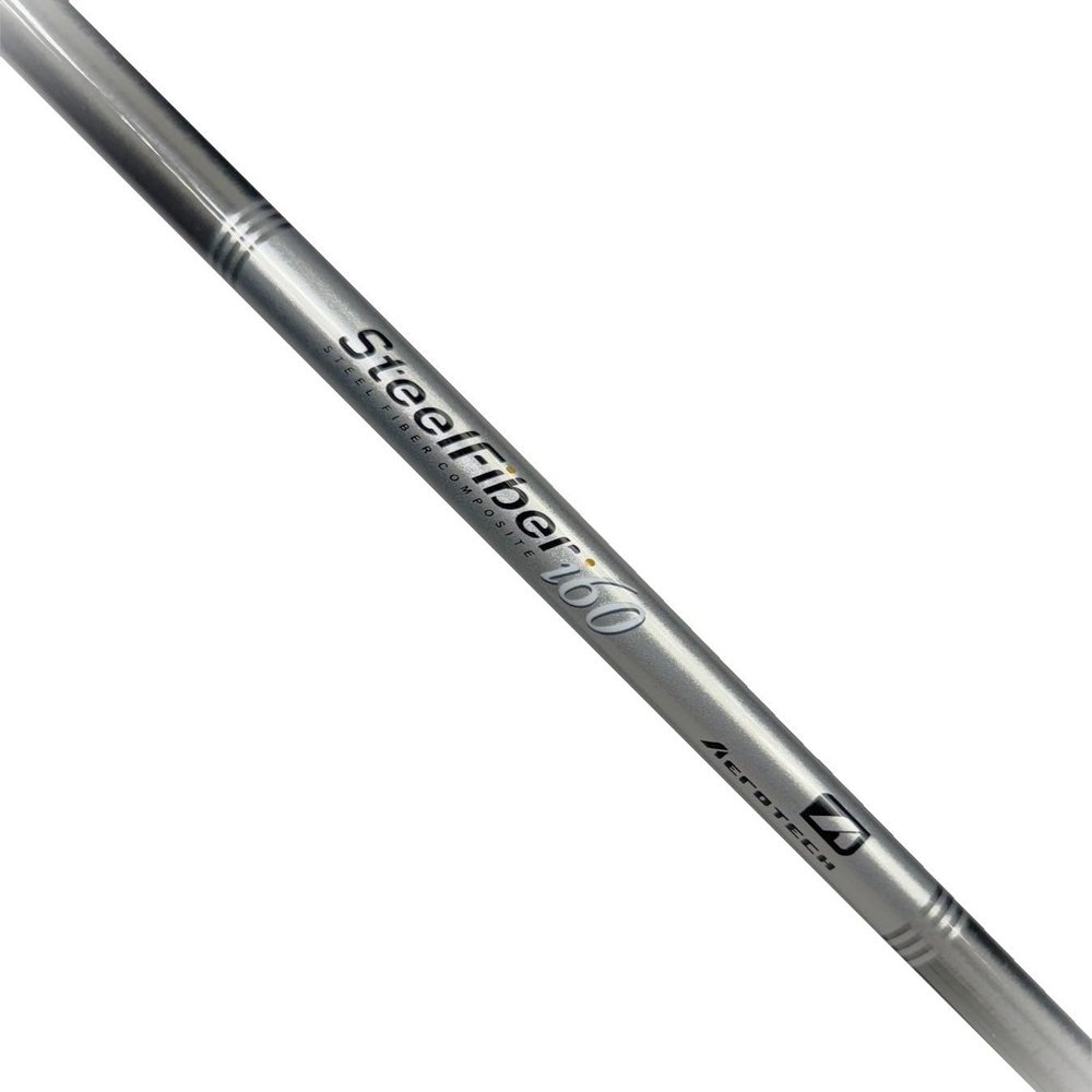 AeroTech SteelFiber i60 Senior Flex Graphite Iron Shaft - .370 Parallel Tip, Silver