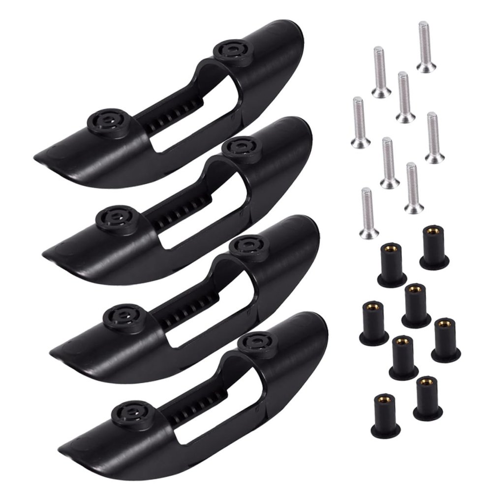Anneome 20pcs Kayak Paddle Clip Mounts Plastic Paddle Fixing Buckles Nuts and Screws for Kayak Holder
