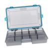 Anneome Lure Box with Adjustable Compartments Sturdy Fishing Tackle Storage Case for Organizing Baits and Hooks Large Fishing Gear Organizer Blue