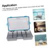 Anneome Lure Box with Adjustable Compartments Sturdy Fishing Tackle Storage Case for Organizing Baits and Hooks Large Fishing Gear Organizer Blue view 3