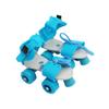 Anneome Children's Ice Skates Double Row Four Wheel Skates Adjustable Ankle Support Size 25-32 Boys and Girls' Shoes view 1