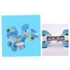 Anneome Children's Ice Skates Double Row Four Wheel Skates Adjustable Ankle Support Size 25-32 Boys and Girls' Shoes view 3