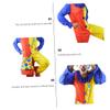 PACKOVE 1set Carnival Clown Suit for Adults Cosplay Costume for Halloween for Performance and Entertainment Material for Juggling and Dancing view 4