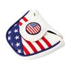 Anneome USA Flag Style Pu Leather Mallet Putter Cover Golf Club Head Cover for Men view 1