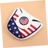 Anneome USA Flag Style Pu Leather Mallet Putter Cover Golf Club Head Cover for Men view 3
