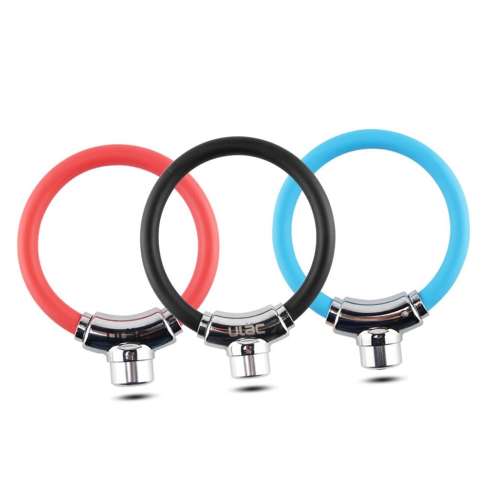 Anneome Lock Steel Cable Lock Horseshoe Ring for Cycling Parts Outdoor Riding Security Watermelon Red Theft Design