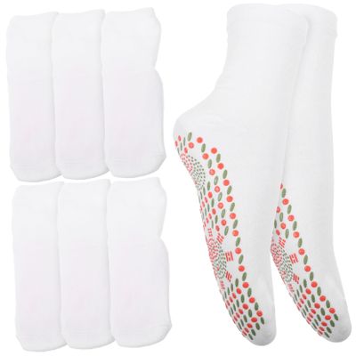 Anneome 4pairs Self-heating Socks for Comfort Breathable Health Socks Massaging Function for Relaxation and Warmth for Home and Outdoor Use