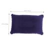 BCOATH 2pcs Portable Inflatable Travel Pillow Super-Thick Flocking Fabric Design for Outdoor Activities Camping Office Use Blue view 3