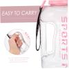 LIOOBO Collapsible Water Bottle Large Capacity Sports Water Bottle Reusable Outdoor Fitness Cleaning Brush Sturdy view 4