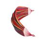BIUDECO 1.5m Portable Parachute Cloth Hammock with Wooden Stick Lightweight Swing Sleeping Bed for Camping Traveling and Outdoor Relaxation Curved Wood Rainbow Color Total view 1