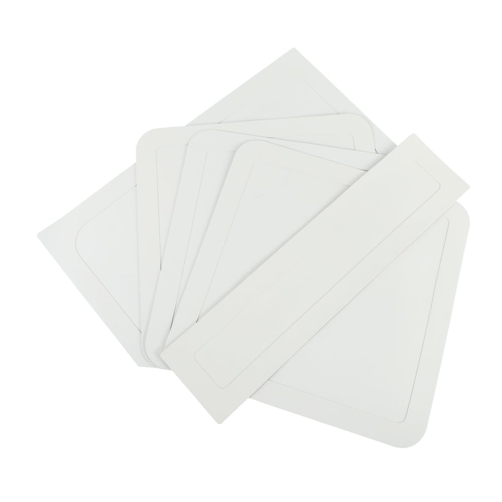 BCOATH 5pcs Rubber Baseball Softball Home Plate Set Throw Down Bases for Practice for Backyard Games and Sports Training Activities