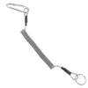 LIOOBO Spring Retractable Fishing Lanyard Coiled Tether and Carabiner for Kayak Rods and Outdoor Tools Stretchable Safety Rope for Efficient Fishing Gear Management view 1