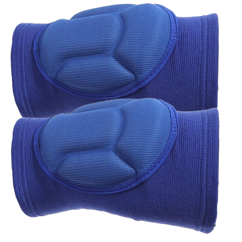 Gogogmee Knee Brace Support for Yoga Roller Skating Dance Portable Protective Cover with Thick Padding for Joint Pain Relief Blue