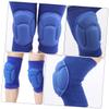 Gogogmee Knee Brace Support for Yoga Roller Skating Dance Portable Protective Cover with Thick Padding for Joint Pain Relief Blue view 2