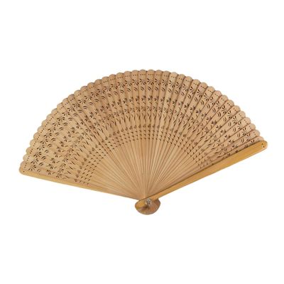 PRETYZOOM Original Handmade Bamboo Folding Hand Fan Japanese Retro Style Lightweight Portable Easy to Use for Women Men for Dance Festivals Weddings