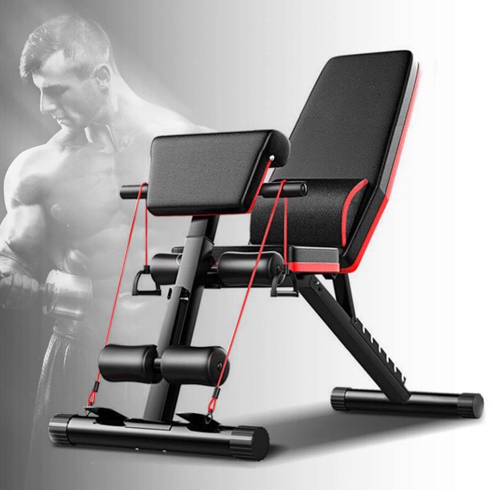 Adjustable Weight Bench, Multifunctional Workout Weight Fitness Bench Home Gym Fitness Workout Exercise, for Bench Press, Shoulder, Ab Muscle Training, Biceps, Leg Exercise