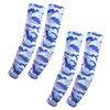 LIOOBO 2pairs Camouflage Blue Polyester Arm Sleeves for Sun Protection Breathable and Stretchy Elbow Covers for Outdoor Activities Like Cycling and Fishing view 1