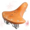 Anneome Cowhide Bike Saddle Comfortable Riding Seat Cushion for Road and Off-Road Use Design for Shock Absorption and Enhanced Riding view 3