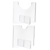 Anneome 2pcs Acrylic Baseball Bat Display Hanger Holder Desktop Rack Stand Fit Boys and Girls Bats Collector Display Holder view 1